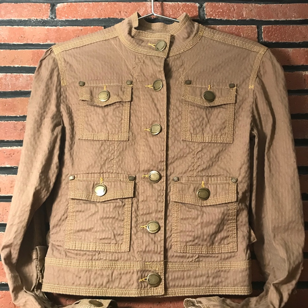 Mandarine Tan Lightweight Jacket SZ-11